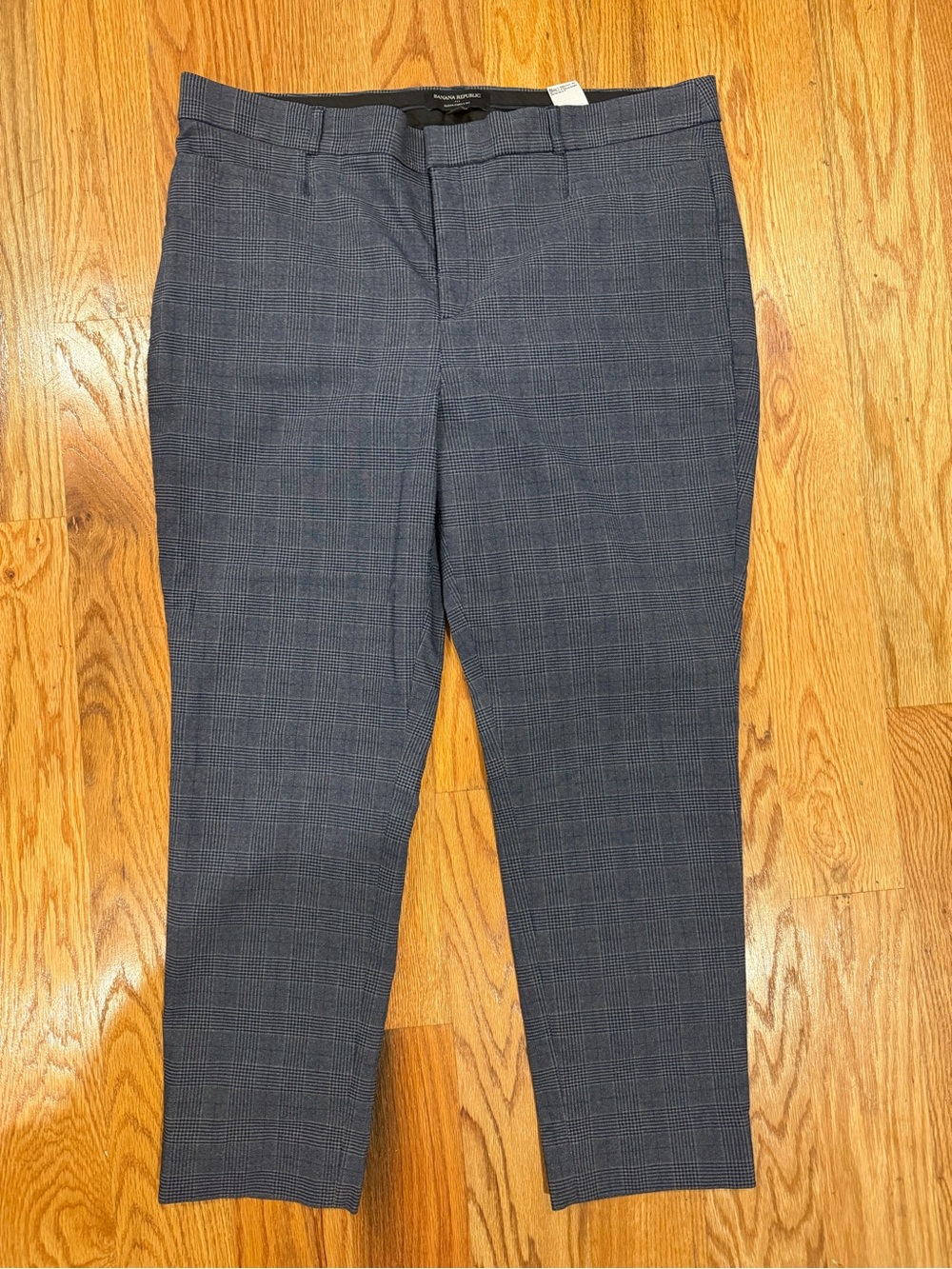 Banana Republic Gray Plaid Dress Pants